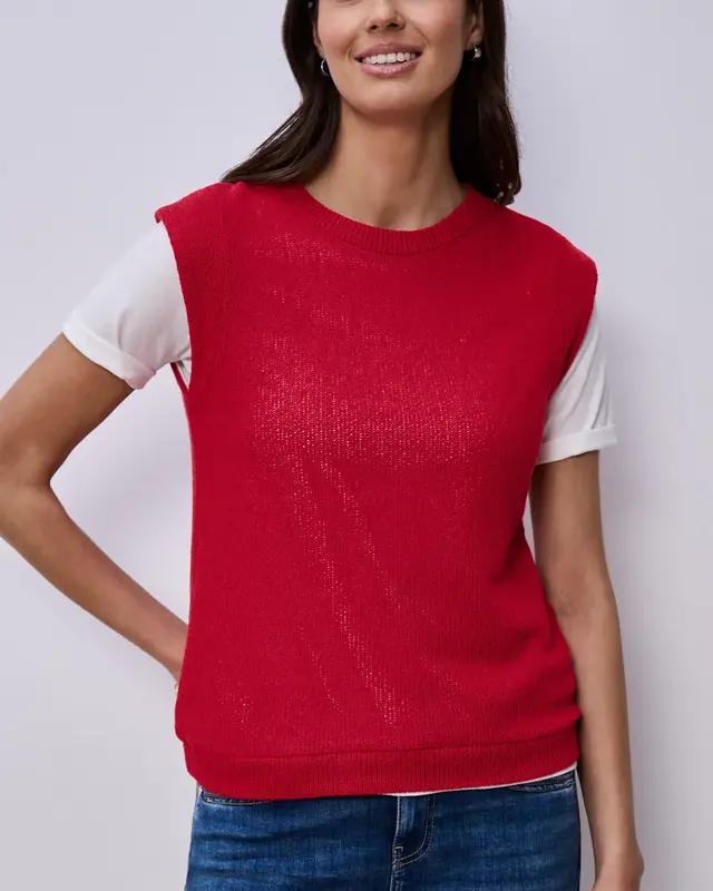 Street One Strick Top - Salsa Red