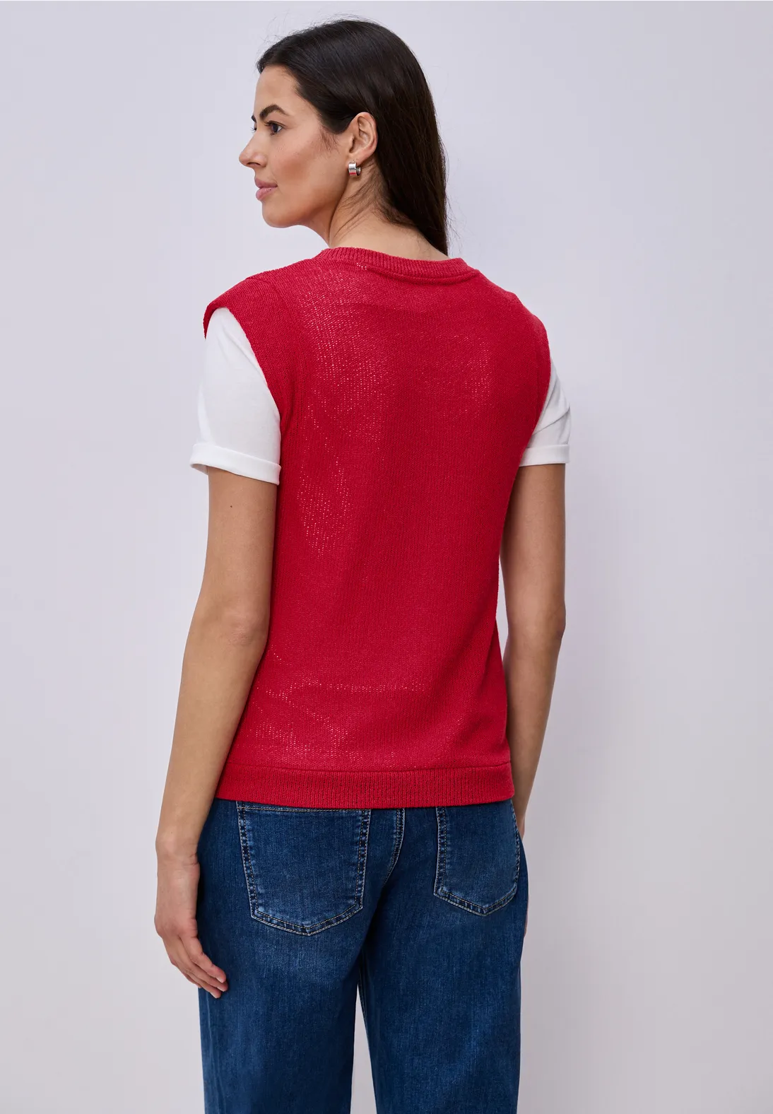 Street One Strick Top - Salsa Red