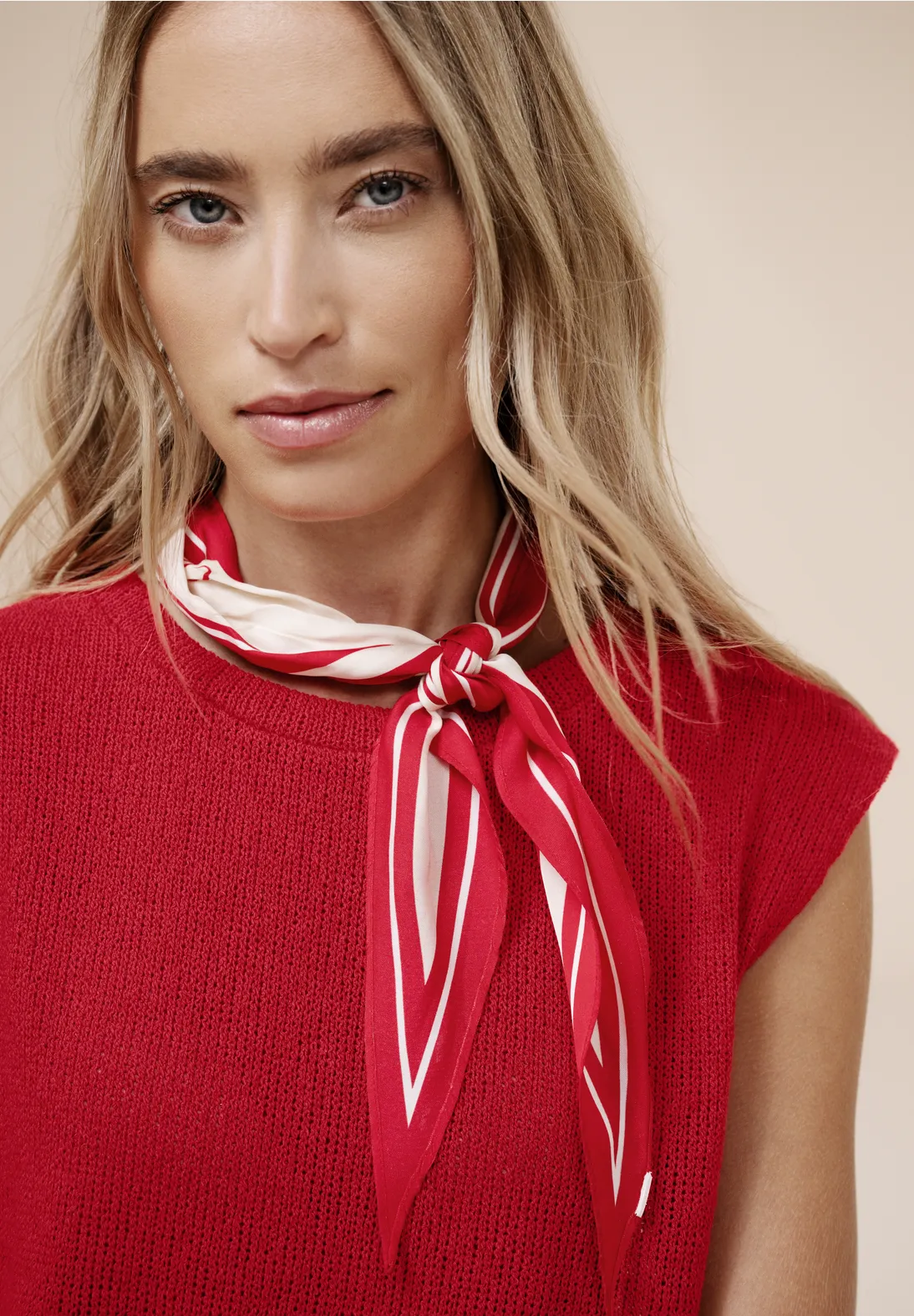 Street One Gebreide Top - Salsa Red