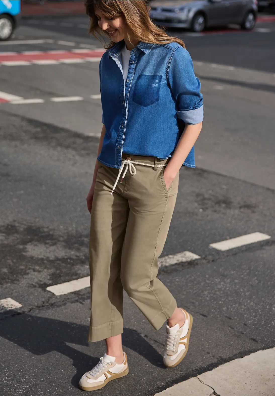 Street One Studio Papertouch Broek - Silent Sand