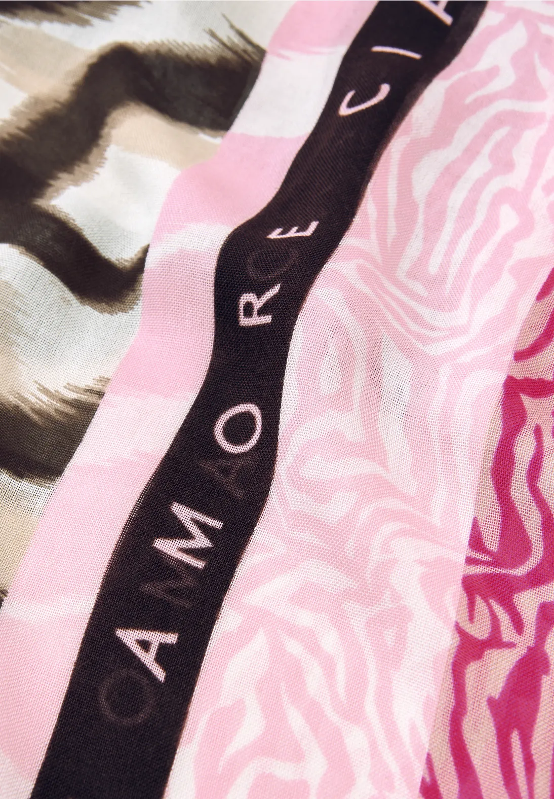 Street One Modal Scarf with Print - Magenta Dream