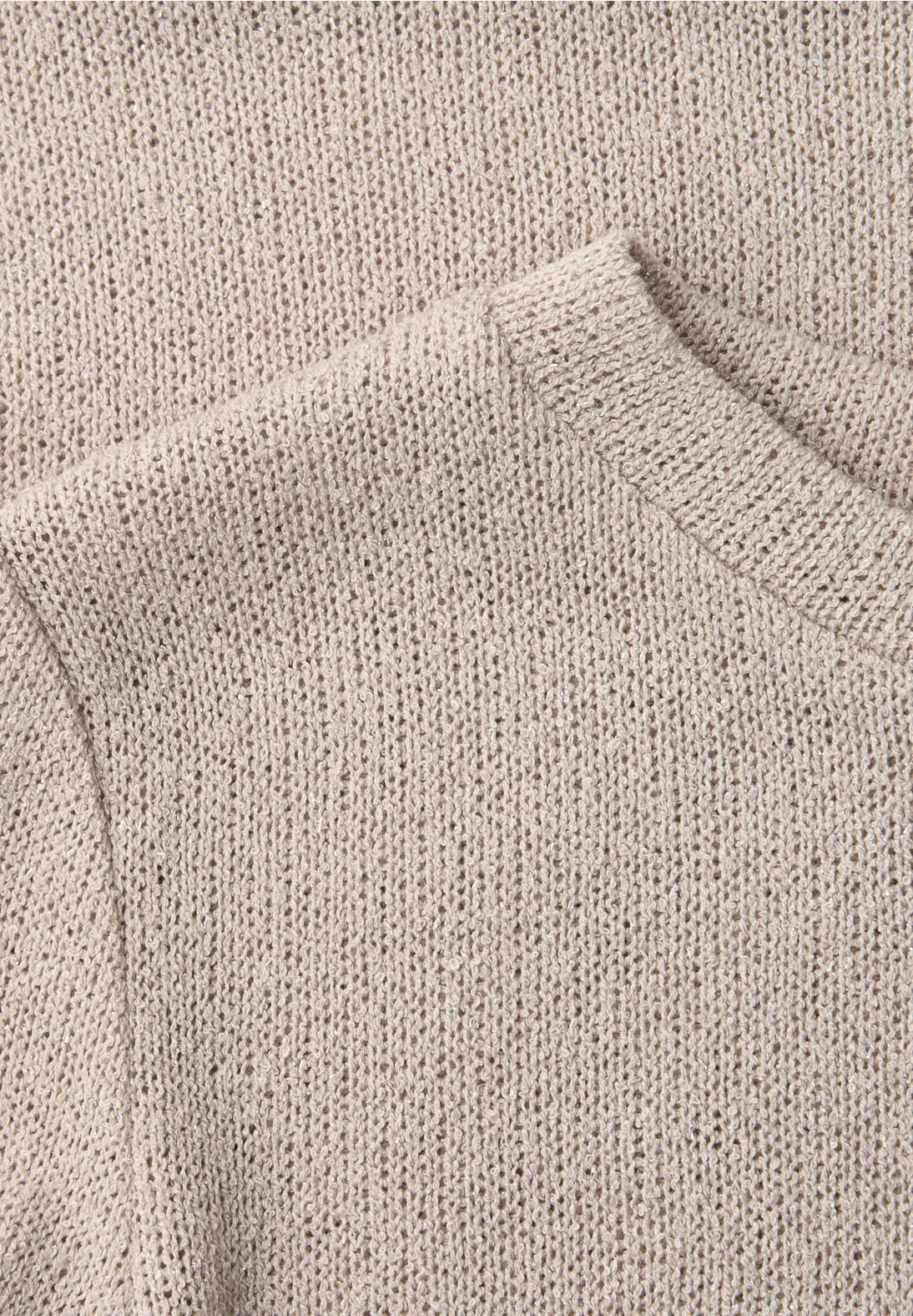 Street One Shirt mit Glitzer Look - Clay Sand