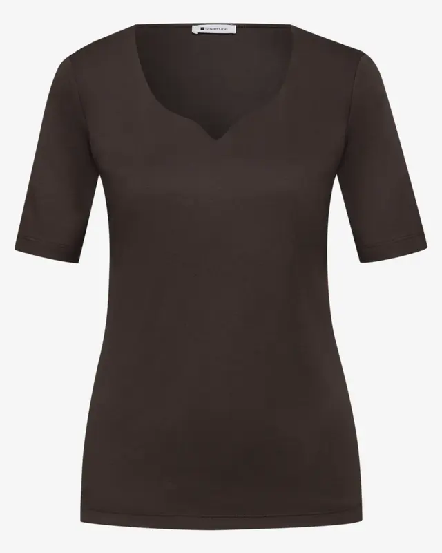 Street One Basic Shirt Ada - Espresso Brown