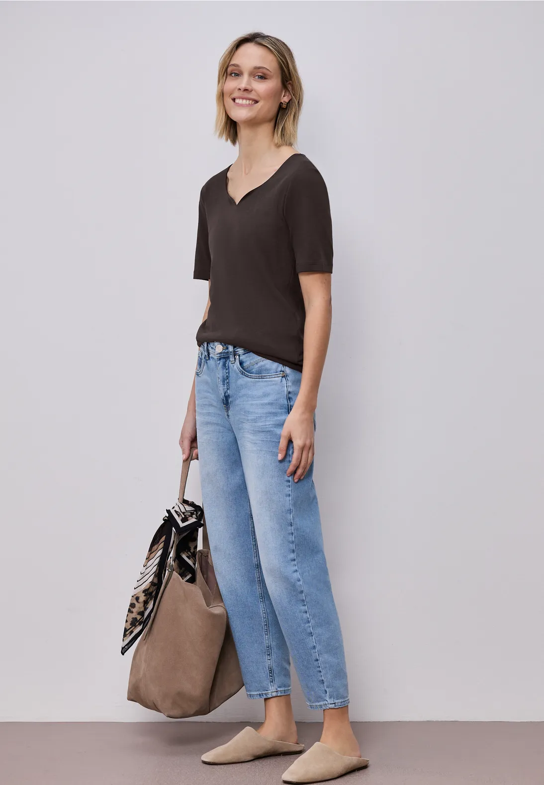 Street One Basic Shirt Ada - Espresso Brown