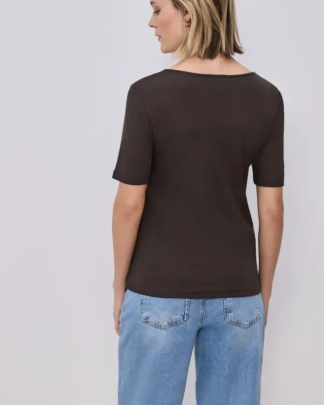 Street One Basic Shirt Ada - Espresso Brown