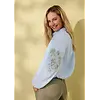 Blouse met Borduursel - Light Blue