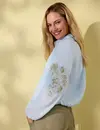 S. Oliver Blouse with Embroidery - Light Blue