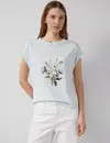 S. Oliver T-Shirt Frontprint - Blue