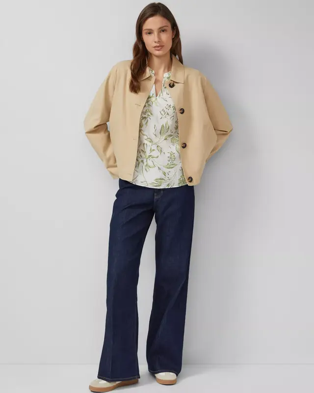 S. Oliver Seersucker Bluse - Green