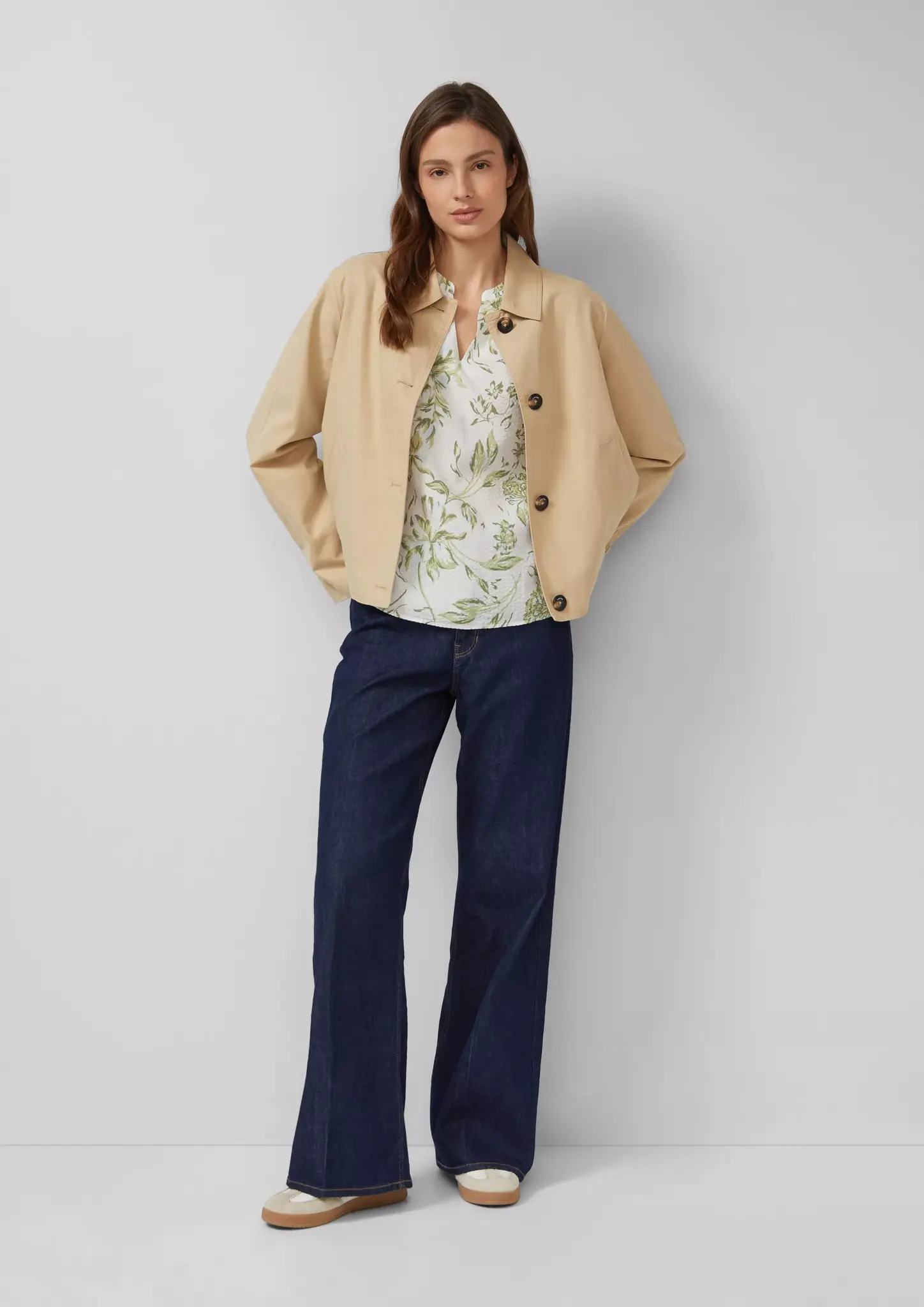 S. Oliver Seersucker Blouse - Green