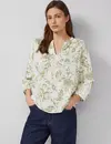 S. Oliver Seersucker Blouse - Green