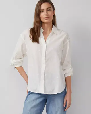 S. Oliver Geborduurde Blouse - Cream