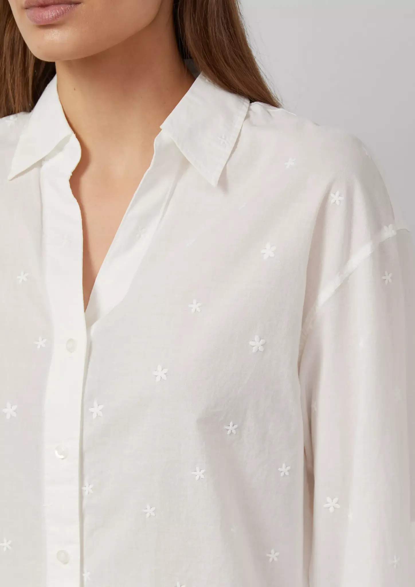 S. Oliver Geborduurde Blouse - Cream