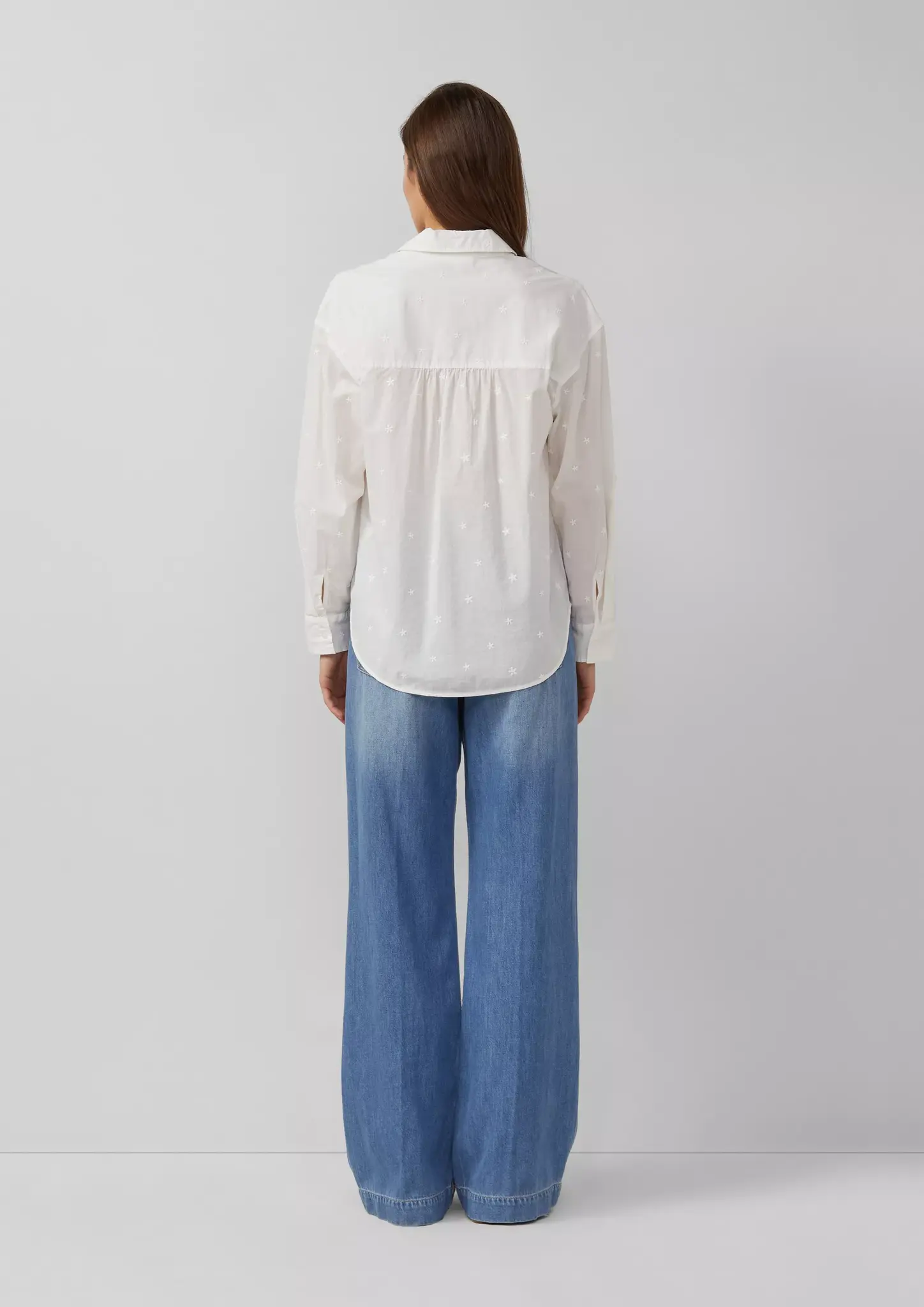 S. Oliver Geborduurde Blouse - Cream