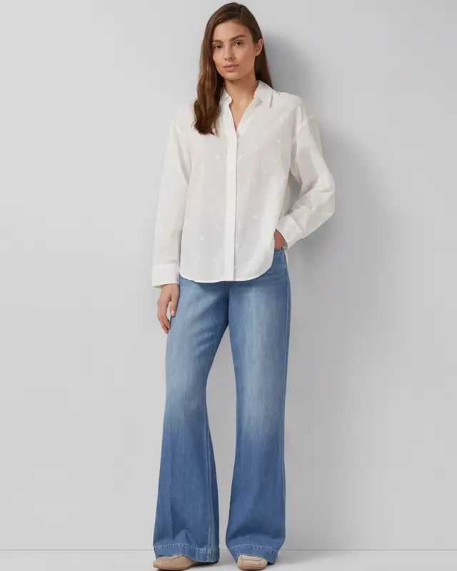 S. Oliver Geborduurde Blouse - Cream