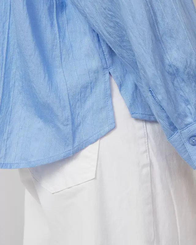 S. Oliver Gestructureerde Blouse - Blue