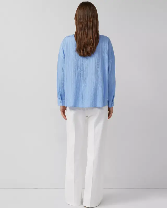 S. Oliver Structured Blouse - Blue