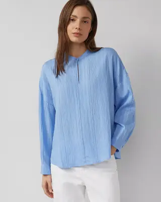 S. Oliver Structured Blouse - Blue