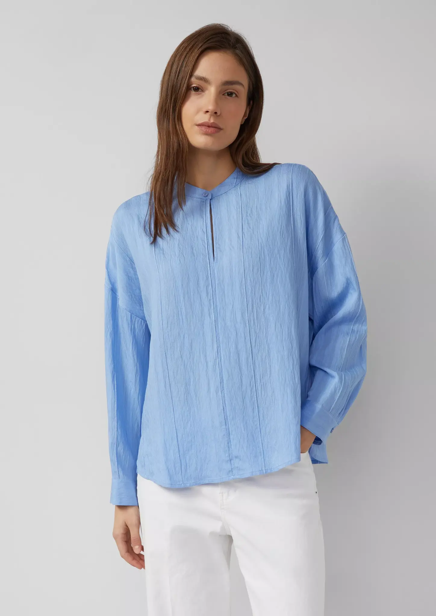 S. Oliver Struktur Bluse - Blue