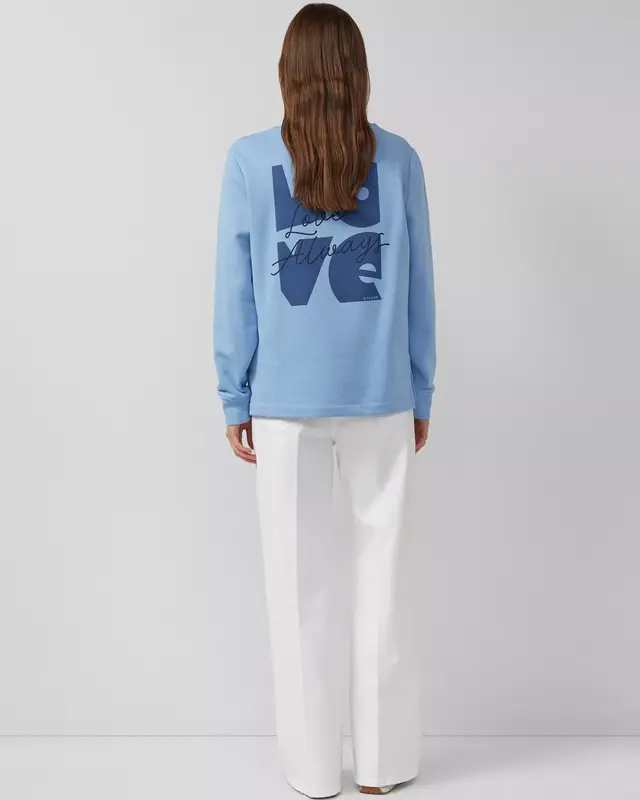 S. Oliver Backprint Sweatshirt - Blue