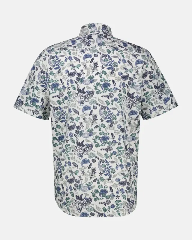 Lerros Overhemd Korte Mouw - Broken White