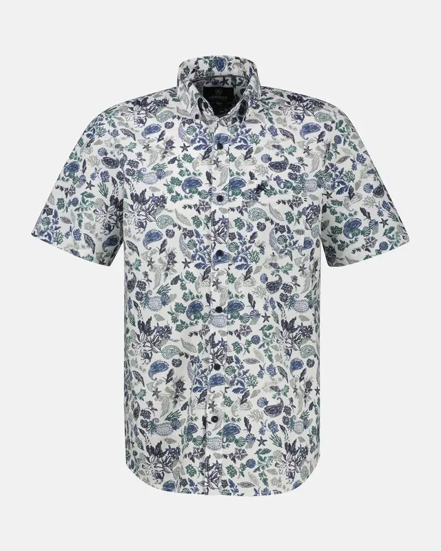 Lerros Kurzarm Shirt - Broken White