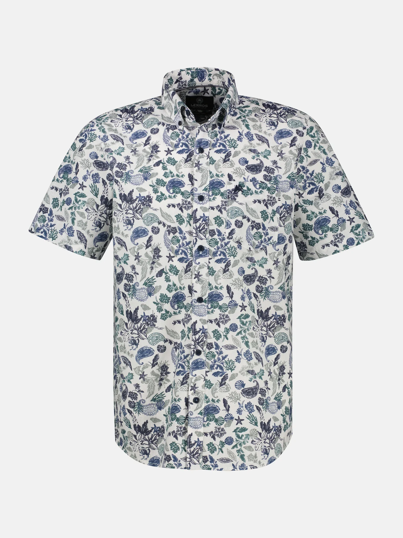 Lerros Kurzarm Shirt - Broken White
