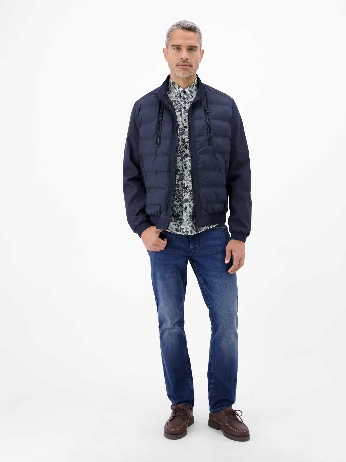 Lerros Kurzarm Hemd - Broken White