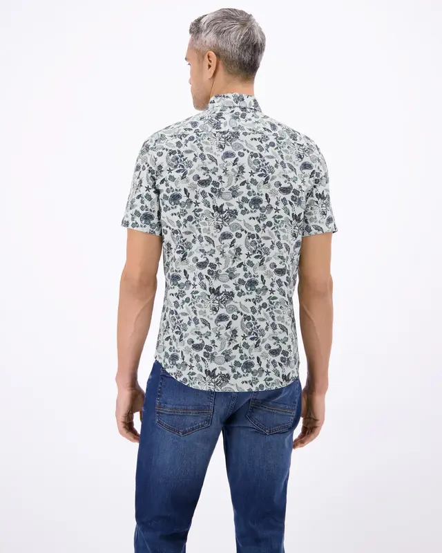 Lerros Kurzarm Shirt - Broken White