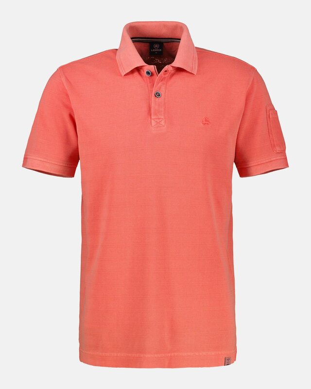 Lerros Poloshirt, Streifen Piqué - Vivid Red
