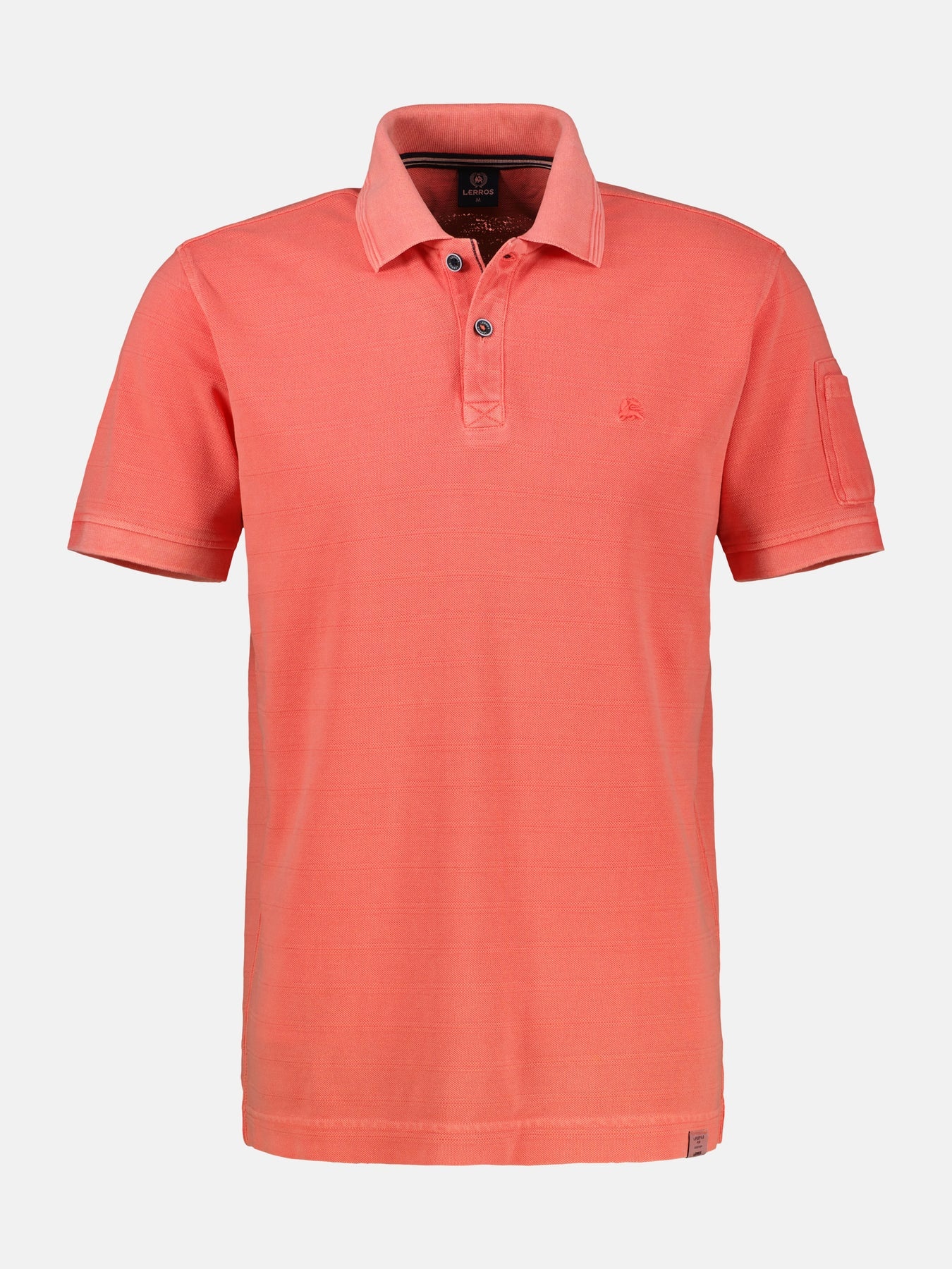 Lerros Poloshirt, Gestreepte Piqué - Vivid Red