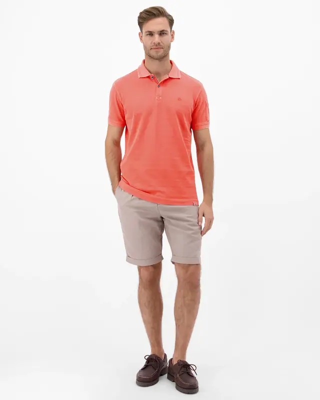 Lerros Poloshirt, Streifen Piqué - Vivid Red