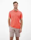 Lerros Poloshirt, Striped Piqué - Vivid Red