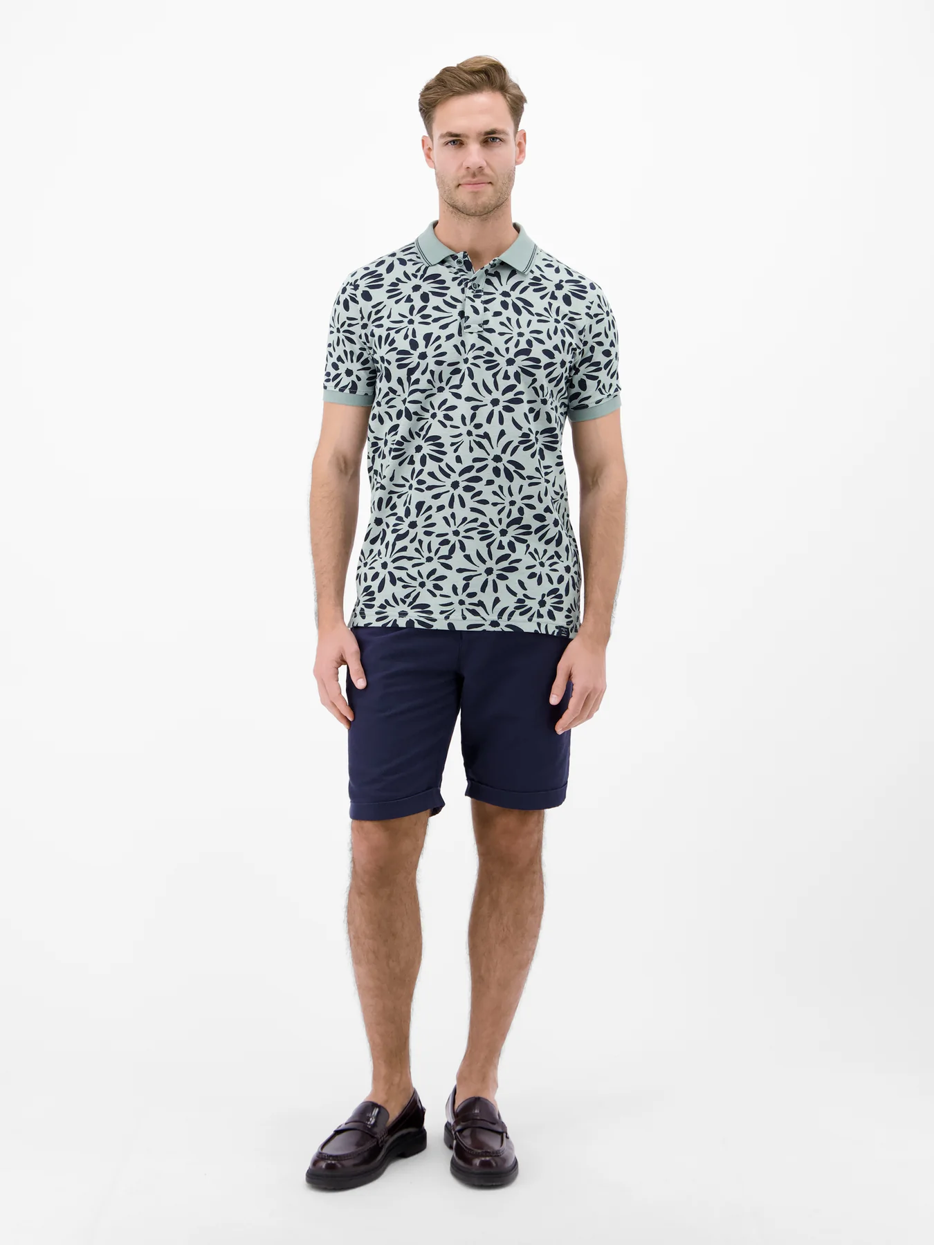 Lerros Two-Tone Poloshirt - Storm Grey