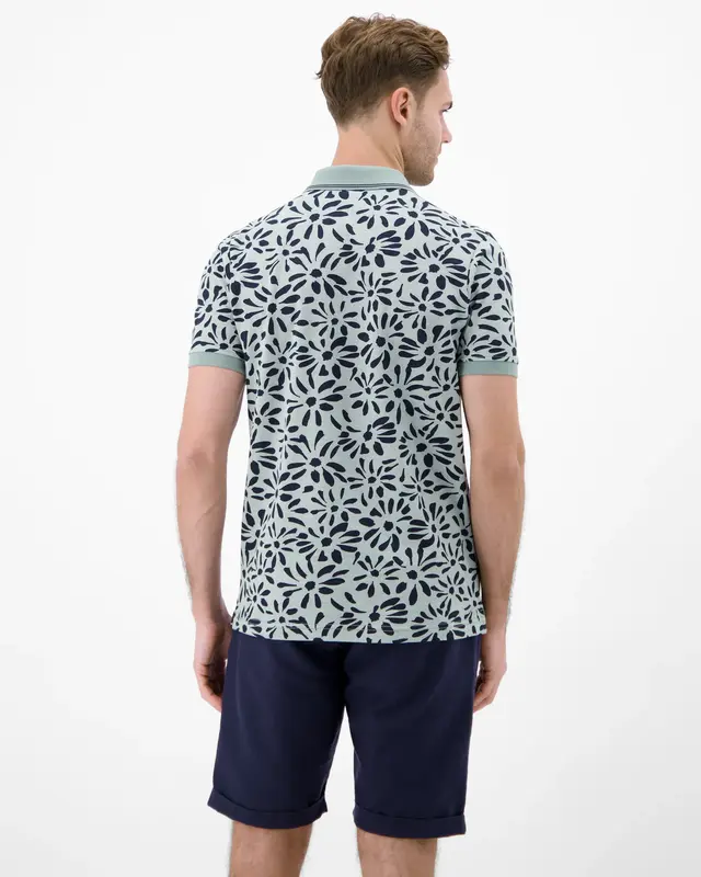 Lerros Two-Tone Poloshirt - Storm Grey