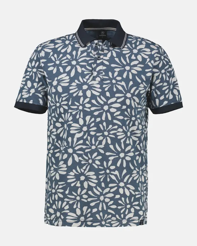 Lerros Two-Tone Poloshirt - Classic Navy