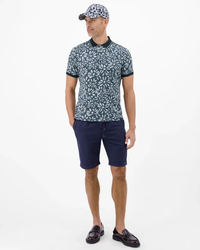 Lerros Two-Tone Poloshirt - Classic Navy