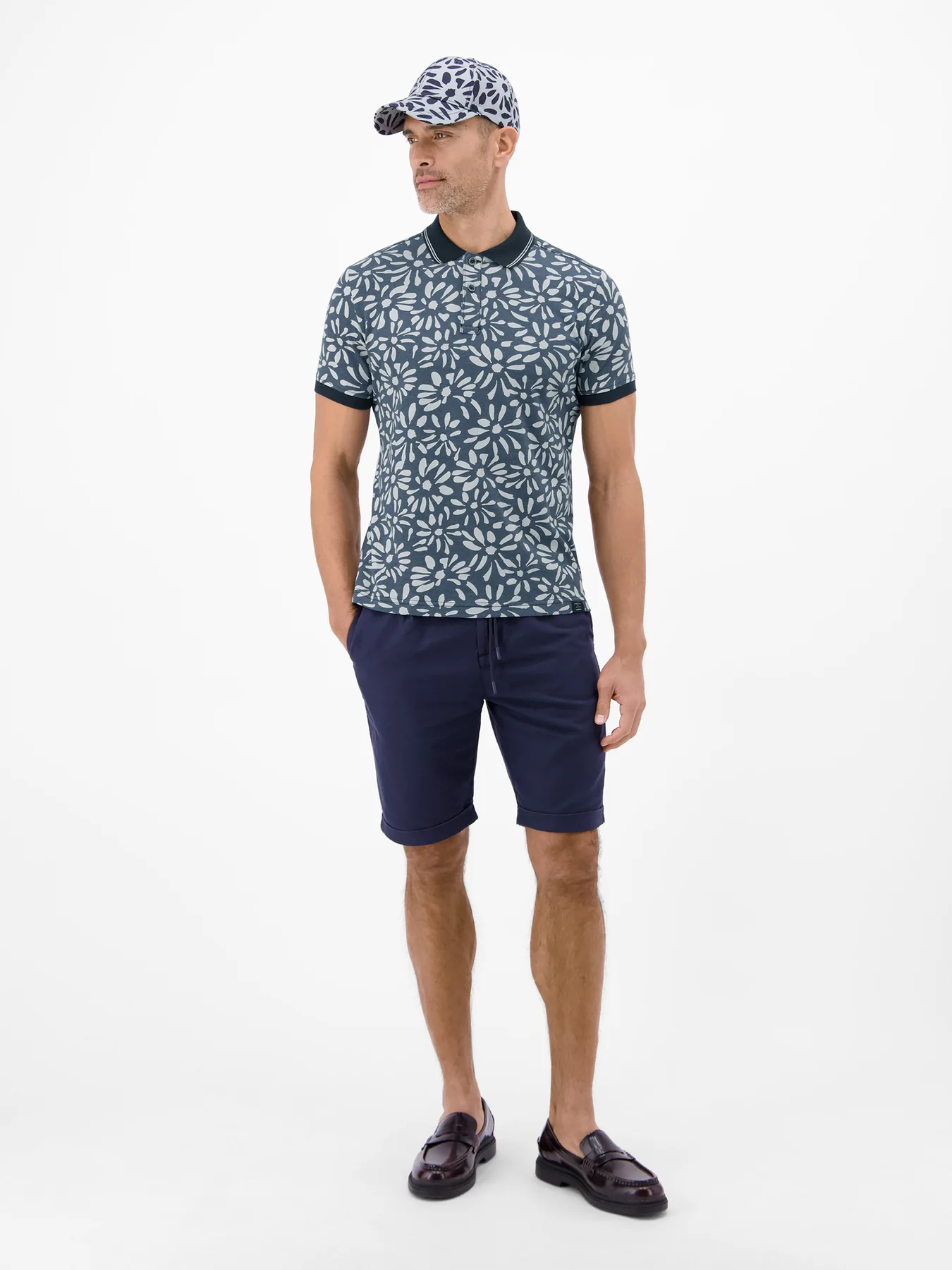 Lerros Two-Tone Poloshirt - Classic Navy