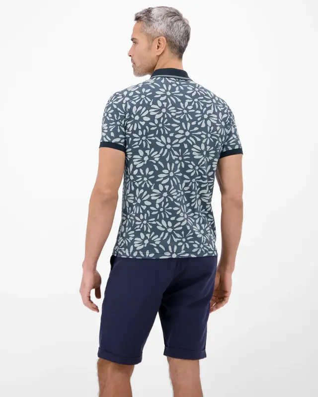 Lerros Two-Tone Poloshirt - Classic Navy