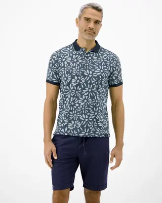 Lerros Two-Tone Poloshirt - Classic Navy