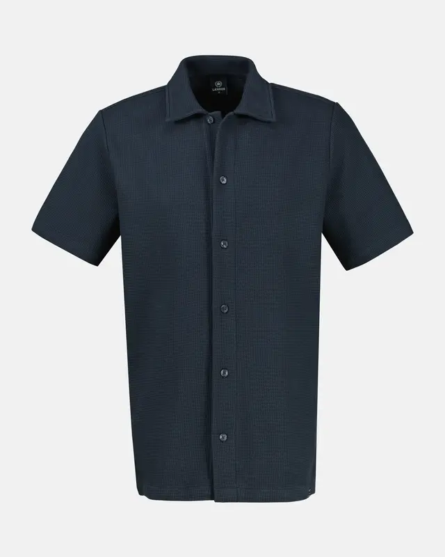 Lerros Poloshirt Lange Knopfleiste - Classic Navy