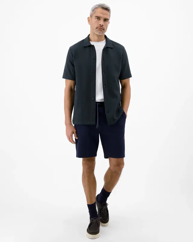 Lerros Poloshirt Lange Knopfleiste - Classic Navy