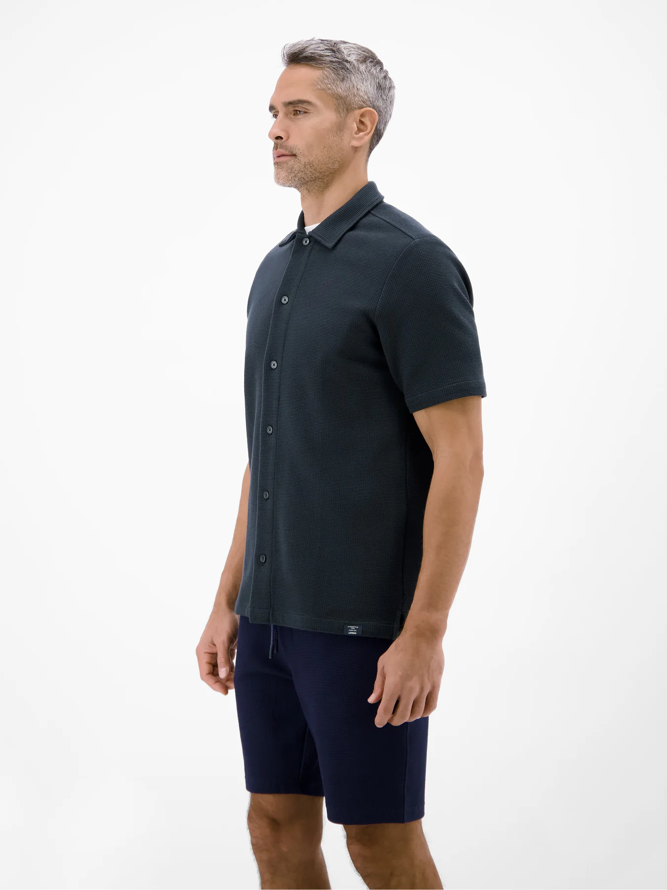 Lerros Poloshirt Button Closure - Classic Navy