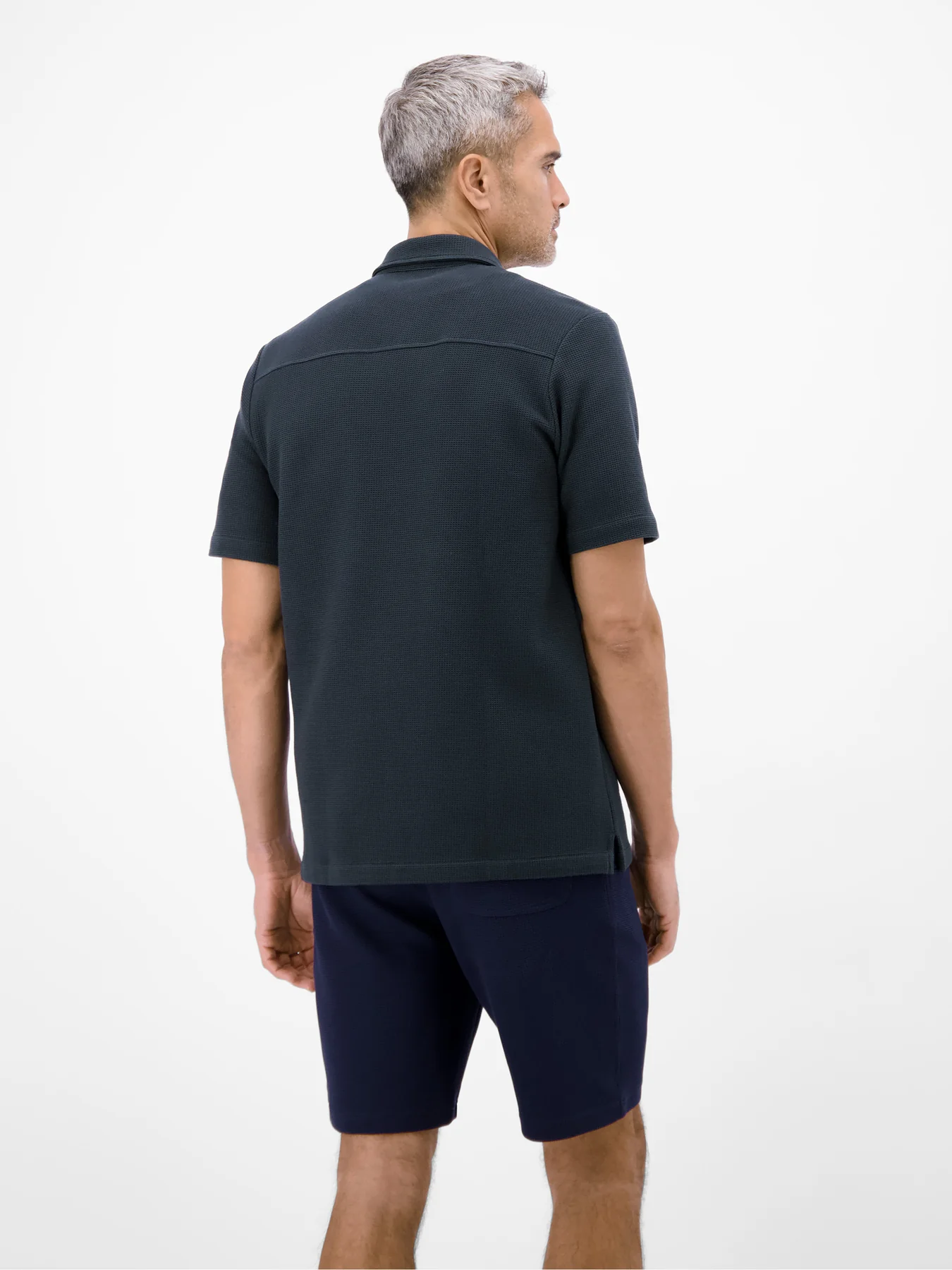 Lerros Poloshirt Lange Knopfleiste - Classic Navy