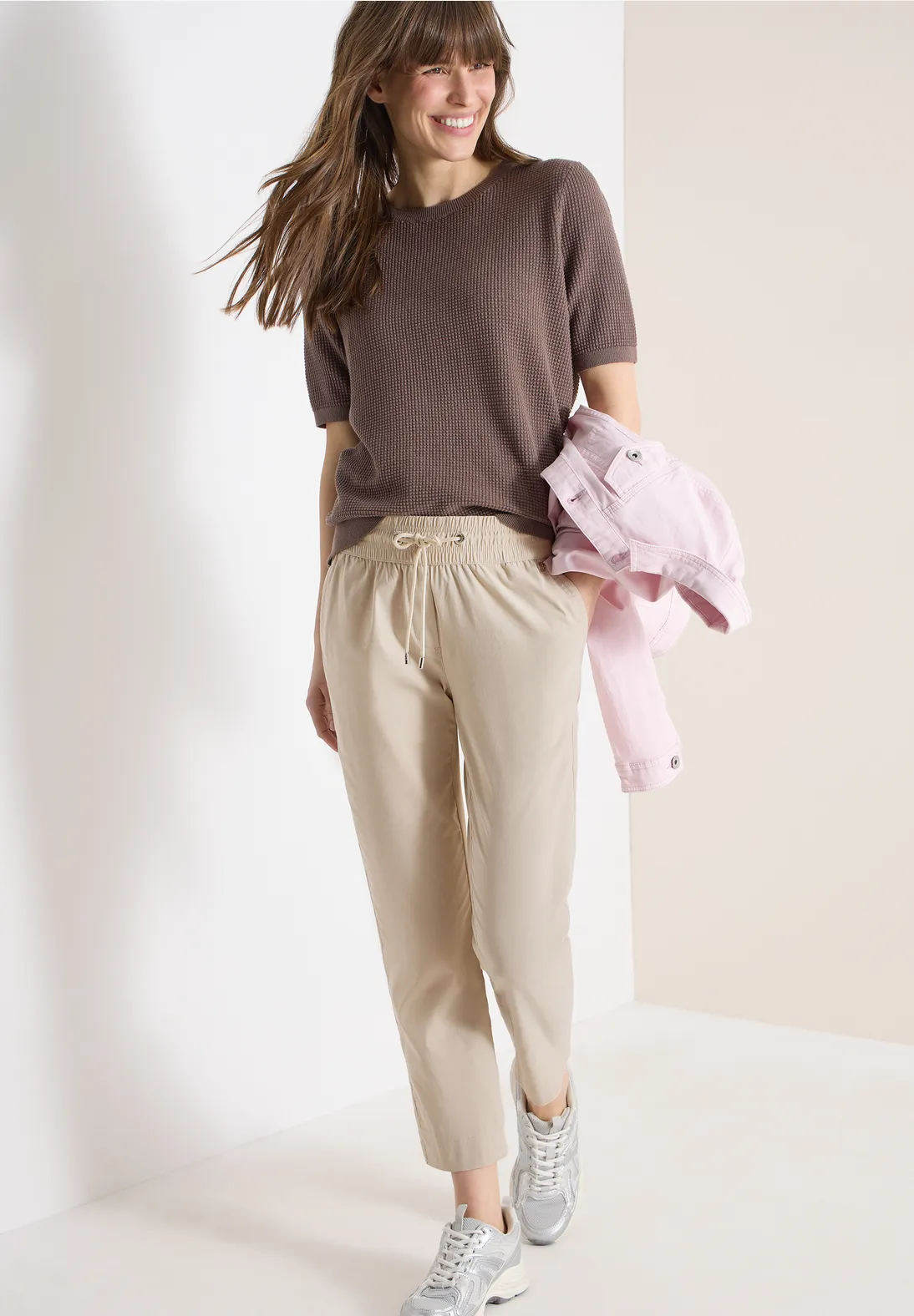 Cecil Summer Stretch Hose Tracey - Grain Beige