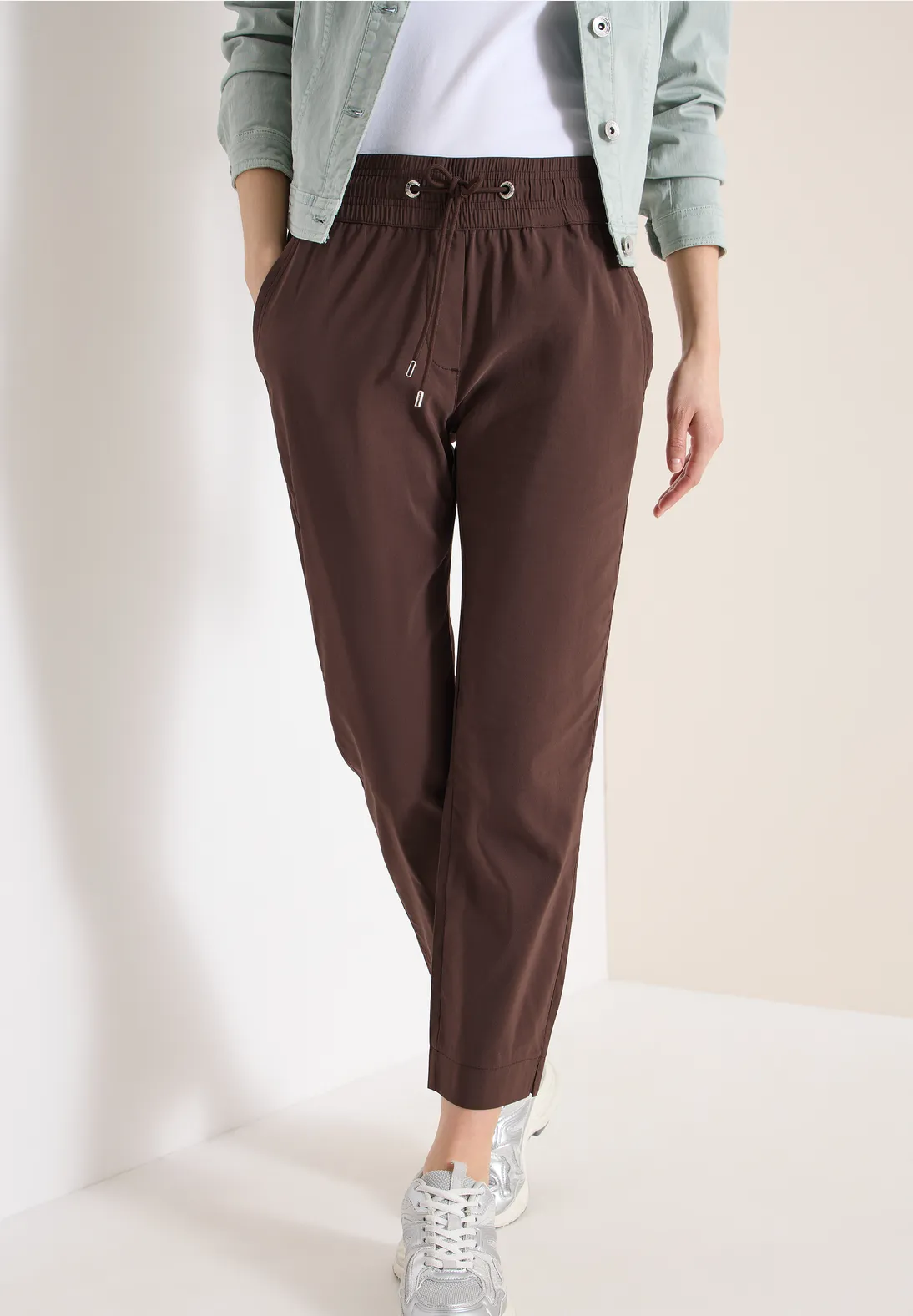 Cecil Summer Stretch Pants Tracey - Brown Cacao