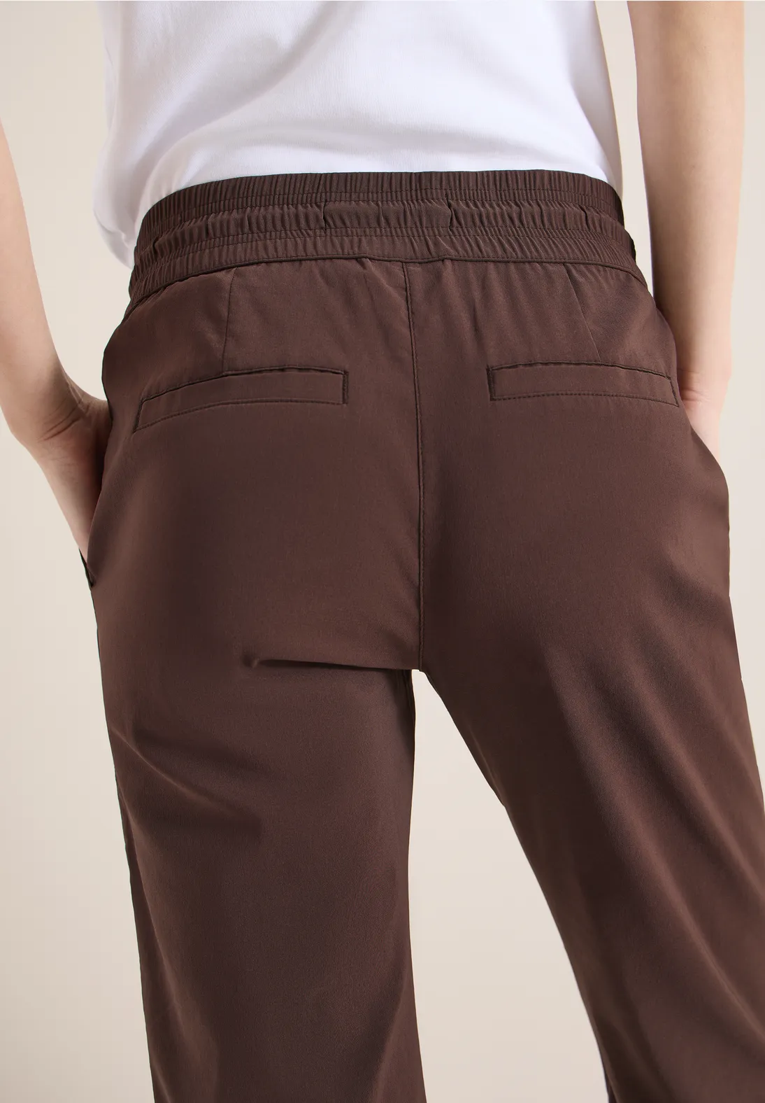Cecil Summer Stretch Broek Tracey - Brown Cacao