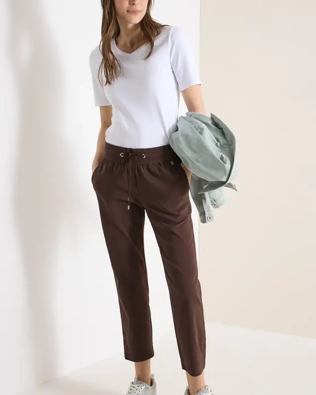 Cecil Summer Stretch Pants Tracey - Brown Cacao