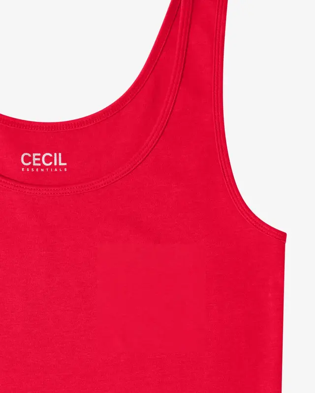 Cecil Basic Top Linda - Glazed Apple Red