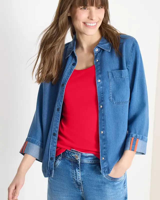 Cecil Basic Top Linda - Glazed Apple Red